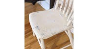 Chaise antique Arrow back crème rustique